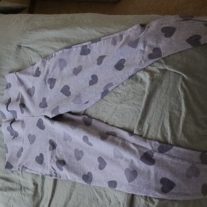 Grey heart leggings